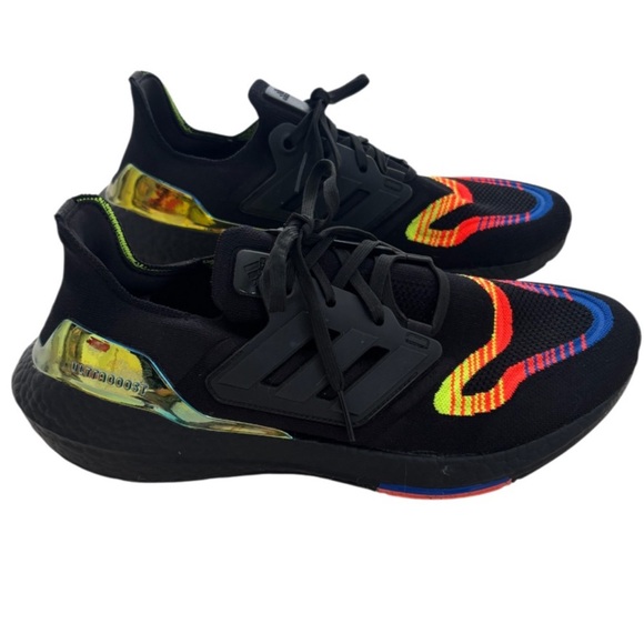 Adidas UltraBoost 22 Athletic Linear Energy Running Black Dopamine Mens Size 11 - Picture 8 of 14